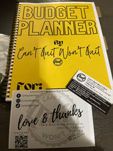 Load image into Gallery viewer, Paycheck Budget Planner - 12 month Undated Budget Template