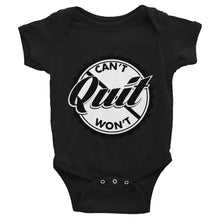 Load image into Gallery viewer, Infant Can't Quit Won't Quit Logo Bodysuit
