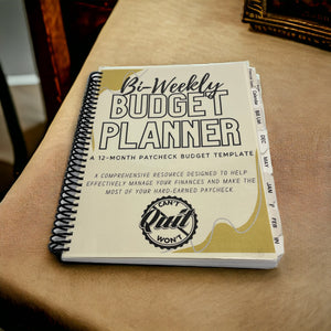 Paycheck Budget Planner - 12 month Undated Budget Template