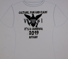 Load image into Gallery viewer, 2019 USVI Carnival Theme Tee

