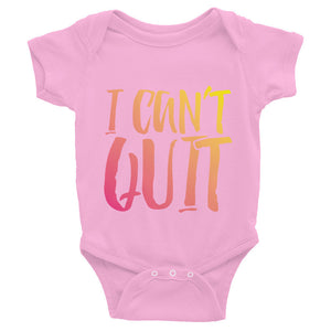 Infant I Can't Quit Bodysuit - Multi-Color